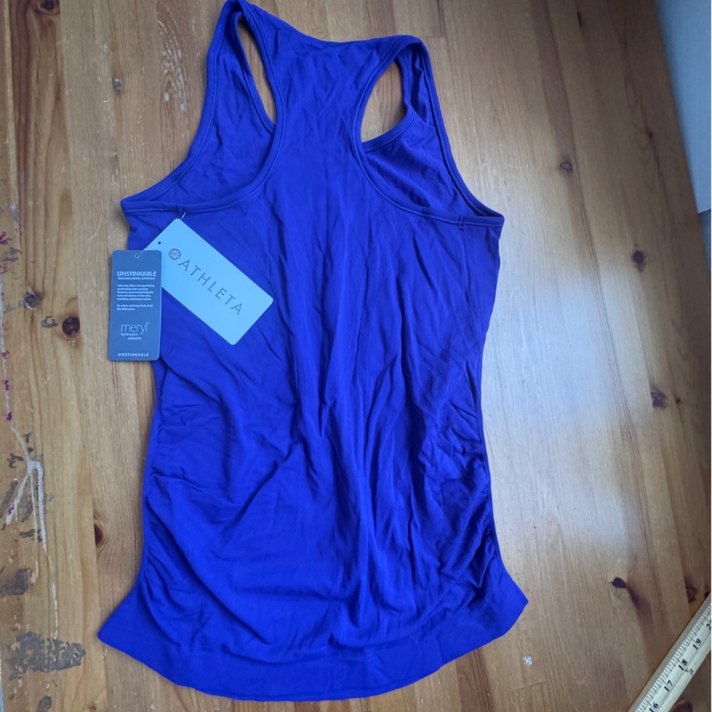 Athleta speedlight purple racer back tank top NWT size Xs - Picture 5 of 16